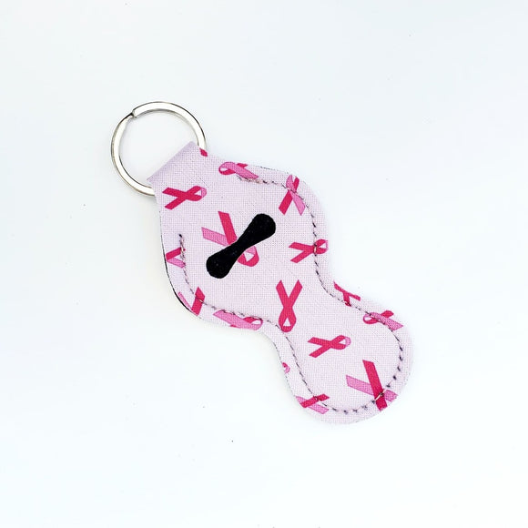 Chapstick Holders - Breast Cancer Pink Ribbon
