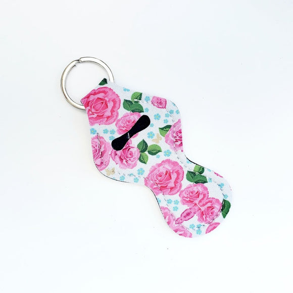 Chapstick Holders - Pink Floral