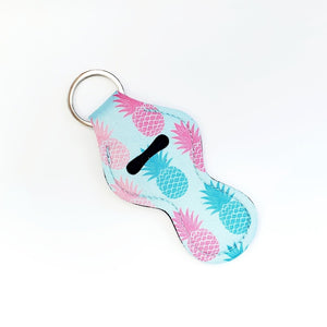 Chapstick Holders - Pink and Blue Pineapples