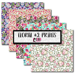 Ready to Ship Printed Vinyl - Printed Multipack MPK013 - Floral 2