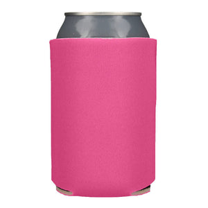 Blank Collapsible Beverage Coolers- Hot Pink