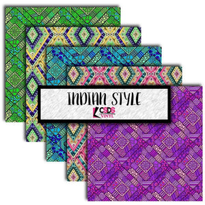 Ready to Ship Printed Vinyl - Printed Multipack MPK046 - Indian Style