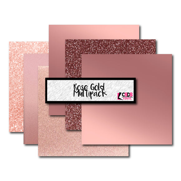 Rose Gold Multipack - Adhesive & HTV Mix!