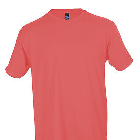 Tultex Unisex Jersey Tee-Coral *DISCONTINUED*