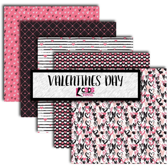 Ready to Ship Printed Vinyl - Printed Multipack MPK056 - Valentines Day